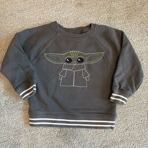 Star Wars Collection by Hanna Andersson Baby Yoda Sweatshirt 3t